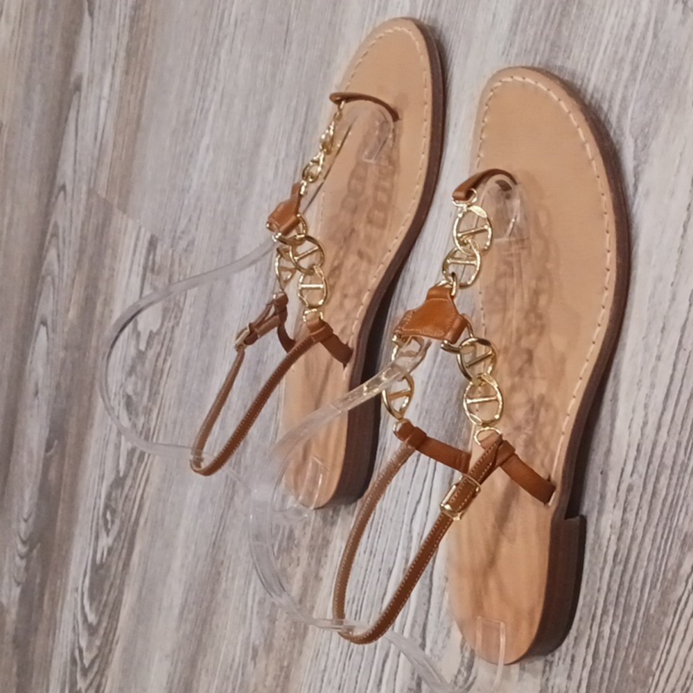 Amedeo CANFORA Caroline-Capri-Style Thong Sandal W/ Stylish Chains